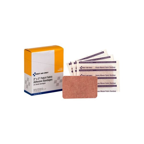 Acme United First Aid Only Heavy Woven Fabric Bandages, 2in x 3in, 25/Box, 18PK G160 - main